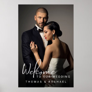 Custom Foto Wedding Welcome Poster