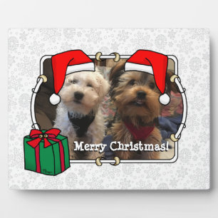 Custom Foto Weihnachts-Weihnachtsmannmütze Pet HO  Fotoplatte