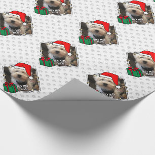 Custom Foto Weihnachts-Weihnachtsmannmütze Pet HO  Geschenkpapier