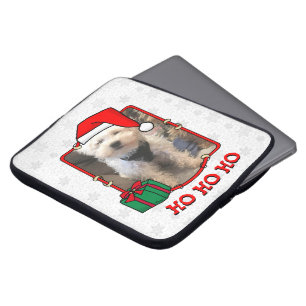 Custom Foto Weihnachts-Weihnachtsmannmütze Pet HO Laptopschutzhülle
