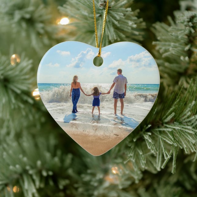 Custom Foto Weihnachtsschmuck Ihr Familiengeschenk (Baum)