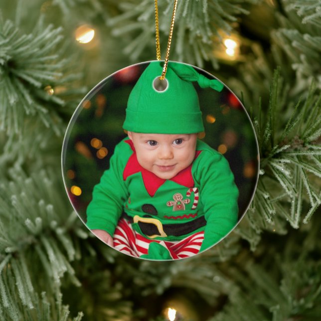 Custom Foto Weihnachtsschmuck Keepake (Baum)