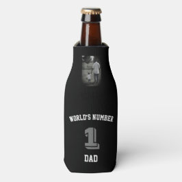 Custom Foto World's Number One Vater Uncle Flaschenkühler
