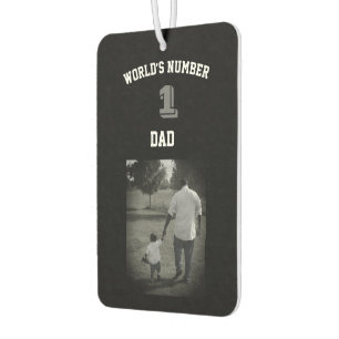 Custom Foto World's Nummer 1 Vater Großvater Uncle Autolufterfrischer