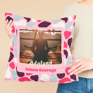 Custom Foto Yogo Lover Teacher Mama Frauen Geschen Kissen