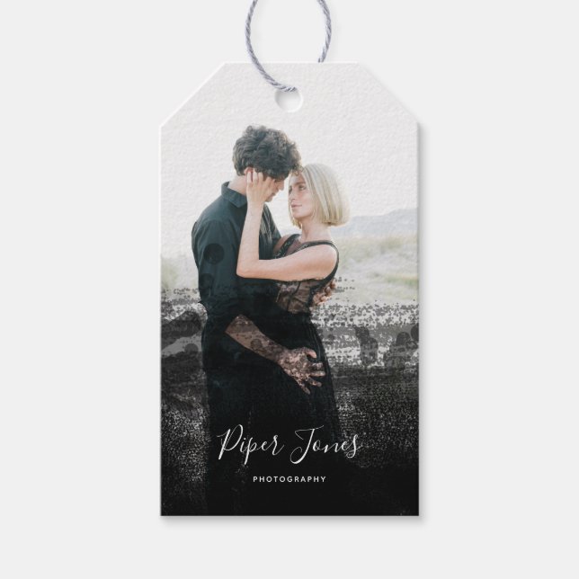 Custom Fotografy Abstrakt Fotograf Gif Geschenkanhänger (Vorderseite)