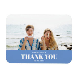 Custom Fotografy romantisch modern Danke Magnet