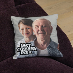 Custom Fotos Best Opa jemals Vatertag Geschenk Kissen