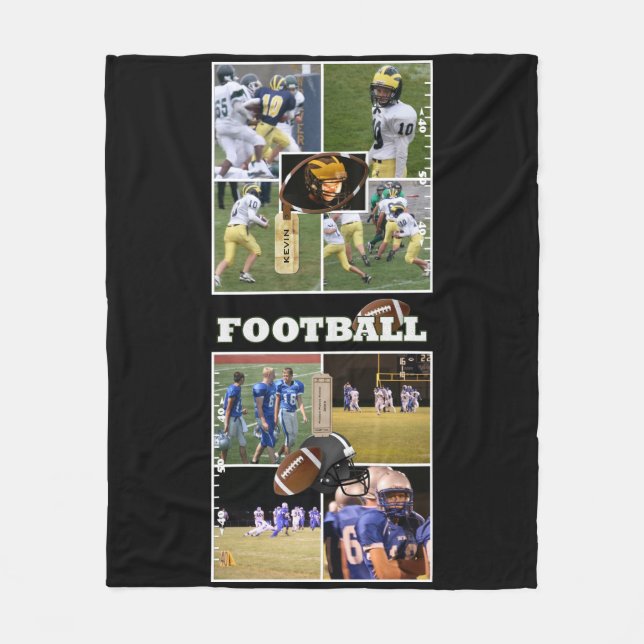 Custom Fotos High School Football Fleecedecke (Vorderseite)