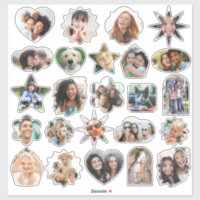 Custom Fotos Niedlich Fun Formen Vinyl Stickers Sh