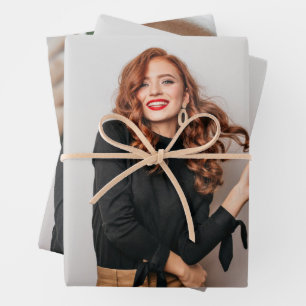 Custom Fotos Party Selfie Picture Fotografie Geschenkpapier Set
