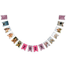 Custom Fotos RoseGold Pink 2023 Grad Party
