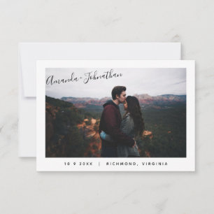 Custom Fotos Vintage Wedding Save the Date Card