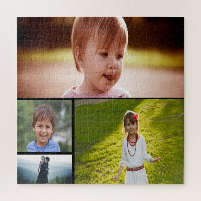 Custom Four Foto Jigsaw Puzzle (Vertikal)