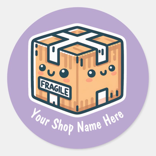 Custom Fragile Stickers for Small Business or Shop (Devant)