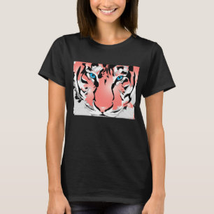 CUSTOM FRAUEN T-SHIRT (SCHWARZ) - PEACH TIGER