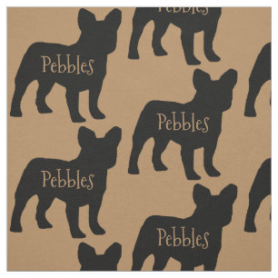 Custom French Bulldog Dog Fabric Stoff