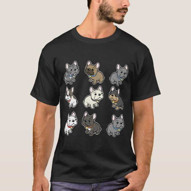 Custom Frenchie Art T-Shirt (Vorderseite)
