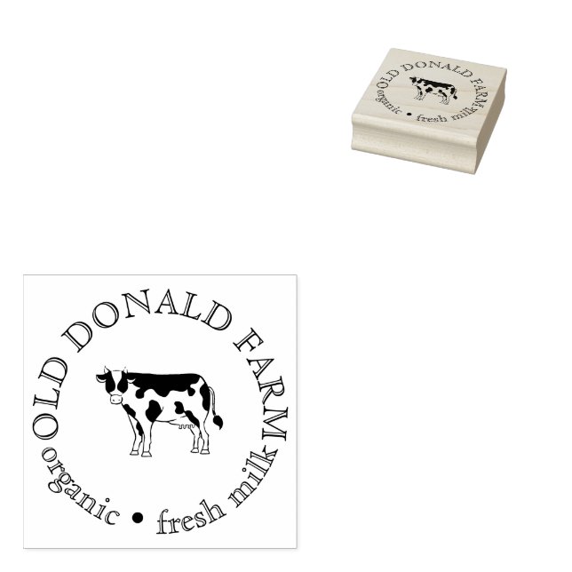 Custom Fresh Farm Small Business Gummistempel (Stempel)