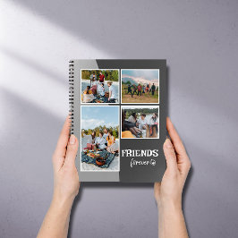 Custom Friends Foto Collage Notebook Notizbuch