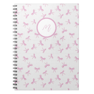 Custom Frilette Coquette Pink Aquarellbow Notizblock