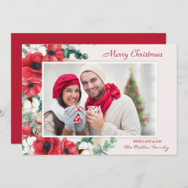 Custom Frohe Weihnachten Blumengebäck Foto