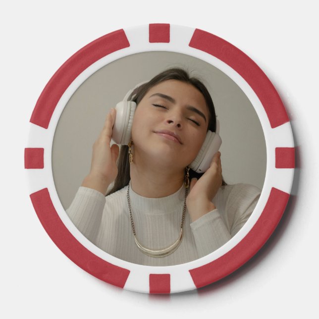 Custom Full Photo Modern  Pokerchips (Vorderseite)