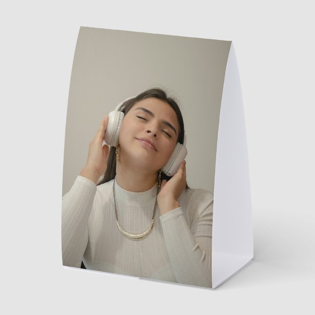 Custom Full Photo Modern   Tischaufsteller (Vorderseite)