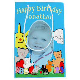 Custom Fun Cute Animals Birthday Mittlere Geschenktüte