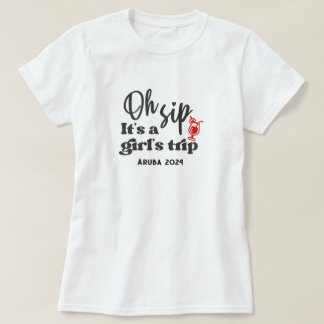 Custom Fun Girls Trip Cocktail T - Shirt