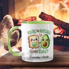Custom Fun Paare "Avocado to My Toast" Tasse