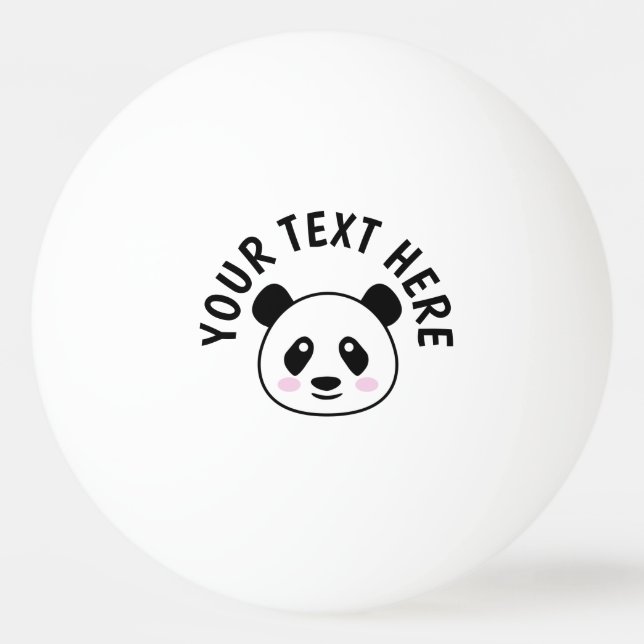 Custom fun Panda Tischtennis Tischtennisball Pong (Vorderseite)
