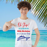 Custom Funny Birthday Cruise Ship T-Shirt<br><div class="desc">Feiern Sie Ihren Geburtstag stilvoll mit dem Custom Funny Birthday Cruise Ship! Mit dem spielerischen Design "Oh Ship It's A Birthday Cruise Trip", fügt dieses anpassbare Produkt Ihrem besonderen Tag eine Touch Spaß hinzu. Personalisieren Sie es mit Veranstaltungsdetails, Namen, Daten und mehr, um es einzigartig zu machen. Dieses moderne und...</div>