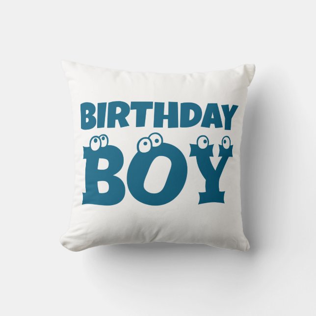 Custom Funny Cartoon Eyes Kids' Birthdays Kissen (Vorderseite)