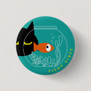 Custom Funny Cat Abzeichen - Kuro Catto & Kin-chan Button