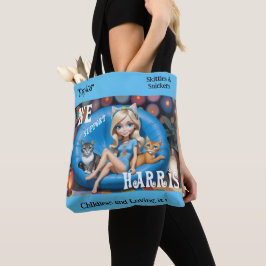 Custom Funny Childless Cat Ladys KAMALA 2024 Tasche