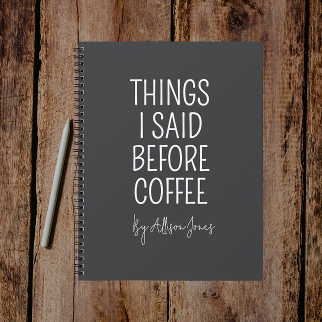 Custom Funny Coffee Quote Journal Gift for Nurse (Personalized Funny Coffee Quote Journal Gift for Nurses, Doctors & Healthcare Workers)