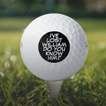 Custom Funny Comic Book Love Golfball<br><div class="desc">Mische nie wieder deine Bälle! Personalisieren Sie den Namen, um einzigartige Golfbälle zu erstellen, die dazu bestimmt sind, eine Wange, einen Knall, einen Zap in jedermanns Spiel zu setzen. Entwickelt von Thisisnotme©</div>