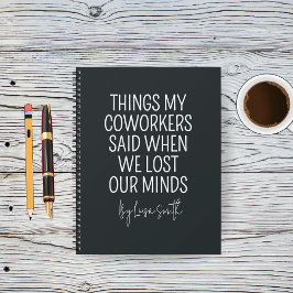 Custom Funny Coworker Journal for Hospital Staff