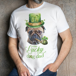 Custom Funny Dog Foto St. Patrick's Day T-Shirt