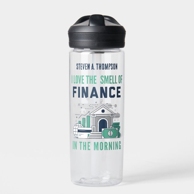 Custom Funny Finance Magnet Trinkflasche (Vorderseite)