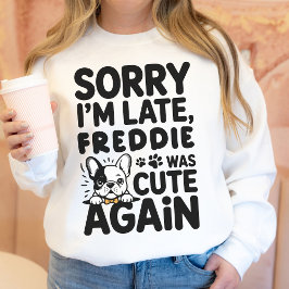 Custom Funny French Bulldog Mama Hand Drawn Gift Sweatshirt