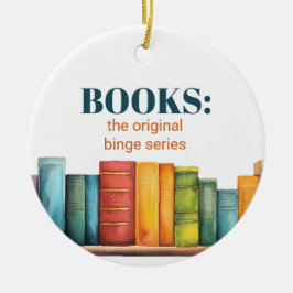 Custom Funny Friendship Reading Book Keramik Ornament