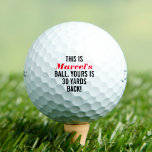 Custom Funny Golfball<br><div class="desc">Golfbälle, die mit Ihrem Text personalisiert sind, sind ein einzigartiges Geschenk für Golfer mit einem Sinn für Spaß.</div>