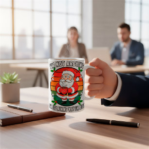 Custom Funny Grumpy Weihnachten Kaffeetasse
