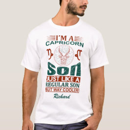 Custom Funny Ich bin ein Capricorn Son Zodiac-Zeic T-Shirt