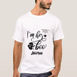 Custom Funny Ich bin ihr Boo Ghost Couple Hallowee T-Shirt