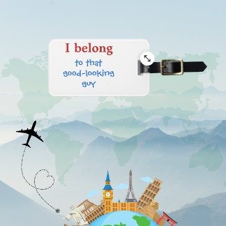 Custom Funny Mens Luggage Tag Gepäckanhänger