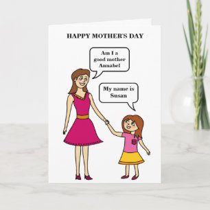 Custom Funny Mother Day   Von der Tochter Karte