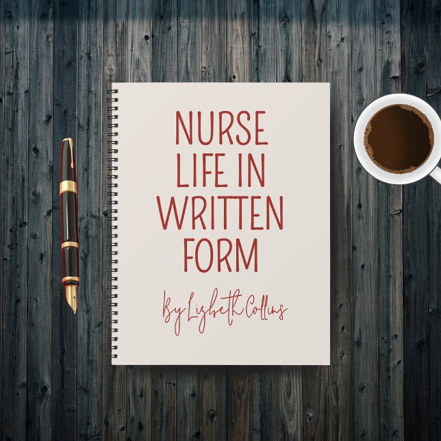 Custom Funny Nurse Life Journal Gift for RN Nurse (Personalized Medical Notebook — Nurse Gift for Coworker, Student Nurse, or Hospital Staff)